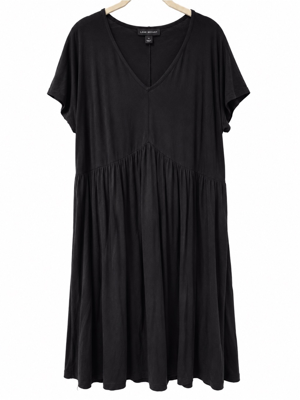 Lane Bryant Black T-shirt Dress Size 14